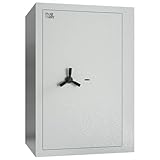 Profirst Wertschutzschrank Fortress 80 EN1 Doppelbartschloss 2 Schlüssel Feuerfalz Stahl separat verschließbarer Innentresor 2 verstellbare Fachböden inkl. Befestigungsmaterial