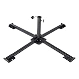 Holdes Sonnenschirmständer | Metallbasis für Terrassenschirm, großer Ständer für Terrasse, Café, Flaggenmast, Stange für Vogelfutterhaus und Pool