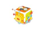 TOYZ - Motorikwürfel Aktivitätswürfel - Montessori Steckwürfel ab 18 Monaten - Lernspielzeug Motorikwürfel - Montessori Spielzeug für Kleinkinder Baby - Multifunktions-Spielwürfel