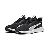 PUMA Unisex Flyer LITE 3 Straßen-Laufschuh, Black White, 44.5 EU
