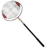 Eoixuqba Pekannusspflücker, obere Walze, 150 x 24 x 20 cm, Apfelsammler mit Teleskopgriff, 46–150 cm, Rollnusssammler, Eichelpflücker, obere Walze, Nusssammler, Nussfruchtsammler, Edelstahl