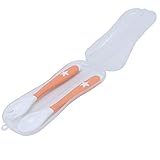 RIZGHWOY Biegbares Baby-Löffel-Gabel-Set, Leicht zu Greifendes Geschirr für Kleinkinder, 360° Frei Biegbarer Trainingslöffel und Gabel für die Selbsternährung ab 3 Monaten (Sterngabel und Löffel in