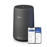Philips Haushaltsgeräte 800i-Serie Kompakt-Luftreiniger, 49m2, HEPA- & Aktivkohlefilter, Entfernt Bis Zu 99,5% Der Viren & Aerosole Aus Der Luft (1), Schwarz (AC0850/11)