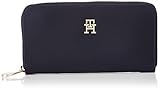 Tommy Hilfiger POPPY TH LARGE ZA Geldbörsen Damen, Blau (Space Blue), OS