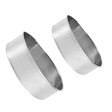 Ciieeo 2 Stück Edelstahl Mehlsieb Handliches Rundes Feinmaschiges Mehl Pudersieb für Backen Kuchen Brot Pies Pastries Leicht und Robust für Präzises Filtern von Mehl und Gewürzen