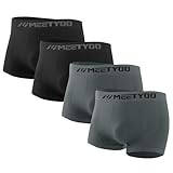 MEETYOO Men's Kompressionshose Herren Leggings, 2schwarz2grau, XL