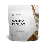 edubily nutrition® Whey Protein Isolat • Laktosefrei • Sehr gut lösliches Eiweißpulver ohne Kohlenhydrate & Zucker • Aus irischer Weidehaltung • 750 g (Kokos mit Stevia)