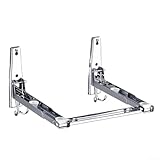 Wandmontierte, faltbare Regalhalterungen, Edelstahl-Mikrowellen-Halterungen, mit zwei Haken für Küchenbedingungen