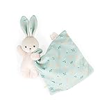 KALOO - Weiches Stoffquadrat - Kuscheltier orangefarbenes Kaninchen - Plüschtier Baby - Quadratisch 18 x 18 cm orange Umweltverträgliches Material - FSC-Geschenkbox - Ab Geburt, K972001
