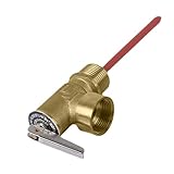 Temperatur Druck Sicherheitsventil 99°C 10 Bar - Installationsentlastungsventil | Sicherheitsvorrichtung mit Verlängerungssonde für Wohngebäude Gewerbeimmobilien Installateure