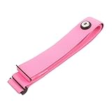 Generisch elastischer Brustgurt Gurt für Überwachungsgeräte Brust-Herzfrequenzmesser Gürtel Festsetzung Band sportgeräte brusttape bequemer Brustgurt Riemen für die Brust Nylon Rosa