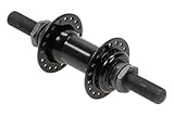 Generisch Fahrrad Vorderrad Nabe BMX 14mm Vollachse 36 Loch schwarz ohne Muttern