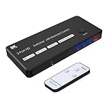 Vdaxvme HDTV 8K Switcher mit 3 Anschlüssen, unterstützt 8K @ 60Hz 4K @ 120Hz High Speed 3 Port Switching HDTV 2.1 Switcher Splitter