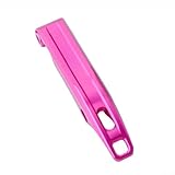 Faltschnallenschloss für Brompton-Falträder, Aluminiumlegierung, CNC-Schnitt, leichtes Rahmenschloss, um ein Lösen zu verhindern (lila)