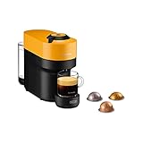 Nespresso De'Longhi ENV90.Y Vertuo Pop, Kaffeekapselmaschine, bereitet 4 Tassengrößen zu, Centrifusion-Technologie, Willkommens-Paket Inbegriffen, 1260W, 0,56 l, Mango Gelb