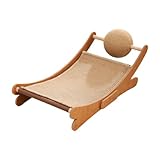 Dualoai Katzenkratzbett mit Kratzball, Robuster Katzenkratzbaum für Hauskatzen, Kratzpad für Kleintiere Und Kätzchen, Sisal