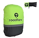 Roadfare Wasserdichter Regenschutz für Rucksack – Outdoor-Rucksack-Überzüge mit reflektierenden Streifen für Rucksackschutz