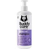 Katzenshampoo Weißes Fell von Buddycare (500ml) perfektes Shampoo für weiße Katzen und Hauskatzen – frischer Duft und aufhellende Formel