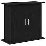vidaXL Aquariumständer Schwarz Eichen-Optik 81x36x73 cm Holzwerkstoff, Aquarienschrank, Aquarienunterschrank, Aquarienständer, Aquariumunterschrank