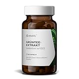 edubily nutrition® Grüntee-Extrakt - 250 mg EGCG pro Kapsel, entspricht 5 Tassen Grüner Tee - nahezu koffeinfrei - ohne Zusatzstoffe - 60 Kapseln im Braunglas