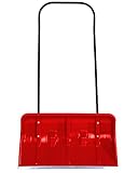 Ondis24 Stabiler XXL Schneeschieber mit Rollen und aufgepresster Alukante, ca. 80 cm breite Schiebefläche für schnelle Schneeberäumung