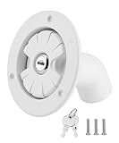 Flaconi Wassertankdeckel Wohnmobil,Tankdeckel Wassertank,Tankdeckelverschluss mit 2 Schlüssel,Wohnmobil-Wassereinspritzanschluss,Geeignet für Wohnmobilen,Wohnwagen,Anhängern usw (Weiß)