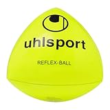 uhlsport Fußball Reflexball, spezieller Trainingsball für Torwart und Fußball-Spieler, Übungs-Ball für das Training der Reflexe und Reaktionen, Lieferumfang 1 Ball, gelb/schwarz