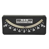 HEIBTENY Winkelmesser Neigungsmesser Krängungsmesser Clinometer Lawinengefahren Steigungsmesser Und Trail-Neigungsmesser Pitch Und Slope Locator Ferse(45-0-45)