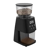 Elektrische Kaffeemühle 150W 420 Edelstahl Kegelschleifen Digitales Touch-LCD Coffee Grinder für Espressomaschinen Kaffeepulver