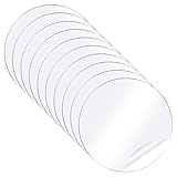 QUARKZMAN 30Stk Hochwertige Doppelseitige Klebepads 2.36'x2.36' Acryl Wasserdichte Runde Gel Pads Wiederentfernbare Montageklebefolie Für Wand Zuhause Büro Dekoration Klar