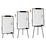 Flipchart Ständer, Flipcharts Whiteboard Haken Verschieben Flipchart Papier, Magnetisch Beschreibbare Höhenverstellbar Flip Chart, 61 * 91.4cm