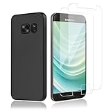 Agedate für Panzerglas für Samsung Galaxy S7 Schutzfolie, [2 Displayschutz+1 Hülle], 9H Härte, 0.33mm Ultra-klar Folie, Anti-Blasen, Anti-Fingerabdruck, Fingerabdruck-ID Unterstützen für S7