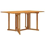 Woonisher Garten-Klapptisch Butterfly 150x90x75 cm Massivholz Teak Kunststoff gartentisch wetterfest