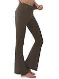 GroYolan Schlaghose Damen High Waist Butterweich Yogahose Damen lang Bootcut Jazzpants Flared Leggings Freizeit Sport Yoga Pants