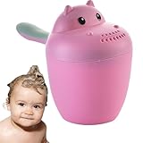 Babyspülung Tasse | Hippopotamus Shampoo Rinse Cup | Netter Tierkrug Für Bath | Wasserfall Shampoo Bad Rinser Haarwaschwerkzeug, Lustige Kinder Baden Spusche Augenschutzzubehör
