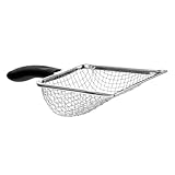 HEMOTON Katzenstreuschaufel aus Edelstahl cat Litter Shovel katzenstreu schippe Scoop groß Sichter Sieb Schaufelhalter für Reptilienstreu Katzenstreuschaufel aus Metall Rostfreier Stahl