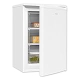 Exquisit Gefrierschrank, 4-Sterne-Gefrieren, Gefrierschrank klein, 86 Liter, Tiefkühlschrank, 55cm breit, kompakt, GS80-030E weiss