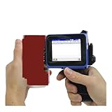 JHXHFJXZ DC12 12,7 mm tragbarer Minidrucker Split Mini-Tintenstrahldrucker Text QR Barcode Bild Chargennummer Logo Datumscodiermaschine Breites Druckmaterial(with 2 Ink)