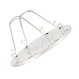 BESPORTBLE Edelstahl Toasterrost Tragbarer Antihaft toastständer für Küche und Outdoor Grill Hitzebeständig für Brot Brötchen Pizza und Mehr Beim Picknick