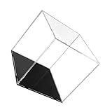 EXQUIMEUBLE Transparente Acryl Display Box mit Abnehmbarem Deckel Staubgeschützte Vitrine für Fußball Basketball Figuren Multifunktionale Aufbewahrungsbox für Sammlerstücke