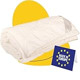 SLEEP COMFY Premium Allergiker Bettdecke aus Baumwolle Gewebe Creme -135x200 100% UNGIFTIG Summer Duvet, Steppdecke, Schlafdecke, Dünne Bettdecke Kinder, Antiallergische Bett Decke Kinderdecke
