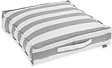 H.O.C.K. Matratzenkissen Outdoor 50x50x10cm Classic Streifen (50 x 50 x 10 cm, Hellgrau)