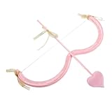 Supvox 1 Satz Bogen Und -Set Amor Zubehör Bogenpfeil Amor Amor-kostümzubehör Amor-bogenpfeil Amor- -stütze Amorpfeil Und Bogen Amor-Bogen- -stütze Amor-kostümset Plastik Rosa