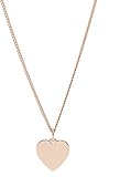FOSSIL Halskette Für Frauen Vintage Iconic, Gesamtlänge:18''+2''Verlängerungskette Rose Gold Edelstahl Halskette, JF03021791