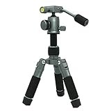 Qwertfeet Mini-Tischstativ und Kugelkopf aus Aluminium, für spiegellose Kameras, Smartphones (Titan)