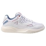 K-Swiss Tura Team Pickleball Schuh für Damen, Weiß/Faded Denim/Dubarry, 39.5 EU