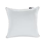 Makimoo Kopfkissen 80x80 cm Einzelstück mit abziehbarem Bezug, Antimilben und antibakteriell Schlafkissen, Bett-Kissen, Mikrofasern, hypoallergen, super weich Kissen