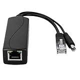 SEAYACK DC 48 V Eingang auf DC 5 V Ausgang POE Splitter POE Injektor MicroUSB Typ C DC 5,5 x 2,1 mm DC 3,5 x 1,35 mm für Kamera