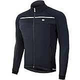 Souke Sports Fahrradjacke Herren Winter Thermo Radjacke Winddichte & Wasserdichte mit Reflektierendem für Radfahren Mountainbike, Laufen, Wandern, Bergsteigen