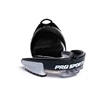 Pro Sports Profi- Zahn- und Mundschutz fitness Box für handball Boxen MMA Eishockey Muay Thai Jiu Jitsu Judo Kickboxen für Herren und Kinder ab 12 in Schwarz Weiß